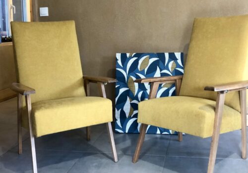 renovation fauteuil 60s
